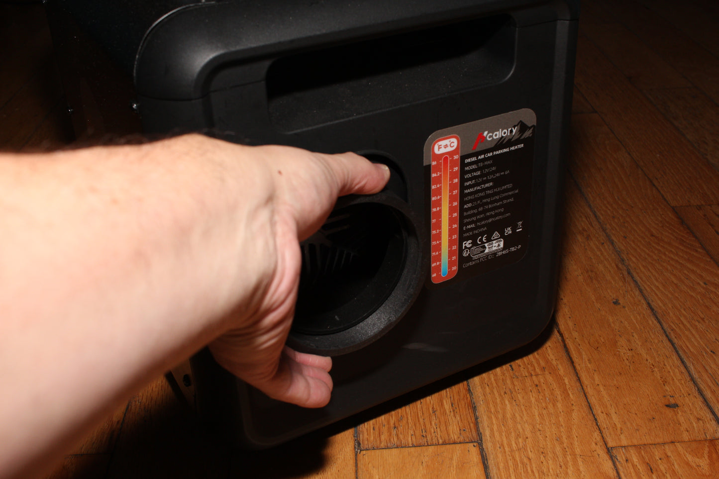 Hcalory Twist-Lock Heater Adapter (3.5″ to 4″)